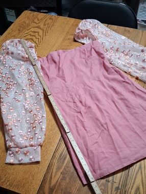 ATOIR Dress Womens 6 PINK New Formal Party Wedding Long Sleeves  EMBROIDERED